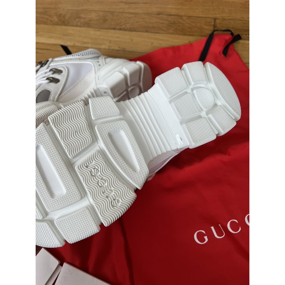 Gucci White Flash trek white women Sneakers Size 35 - Picture 12 of 13